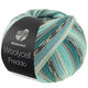 Lana Grossa MEILENWEIT 100g Woolycell Freddo | 6044-petrol green/medium gray/turquoise/mint/sea green/dark gray/light gray