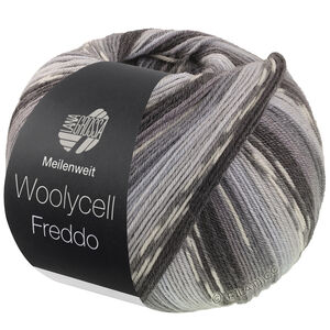 Lana Grossa MEILENWEIT 100g Woolycell Freddo | 6045-light gray/stone gray/mouse gray/dark gray/anthracite/silver gray