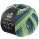 Lana Grossa MEILENWEIT 100g Woolycell Freddo | 6046-petrol blue/night blue/petrol green/light green/jade/dark gray/light gray
