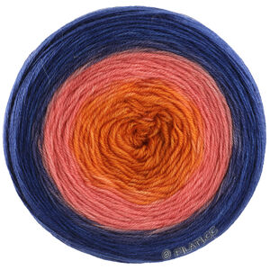 Lana Grossa MERINO LACE AQUARELL | 07-orange/carnation pink/dark blue