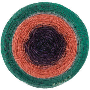 Lana Grossa MERINO LACE AQUARELL | 09-dark brown/terracotta/dark petrol