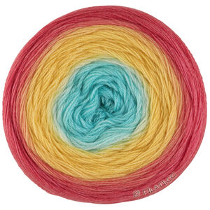 Lana Grossa MERINO LACE AQUARELL | 15-salmon red/salmon orange/yellow/turquoise