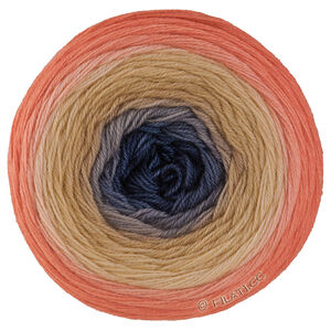 Lana Grossa MERINO LACE AQUARELL | 18-apricot/peach/anthracite