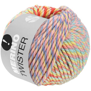 Lana Grossa MERINO TWISTER | 10-white/antique pink/mint/light blue/rose