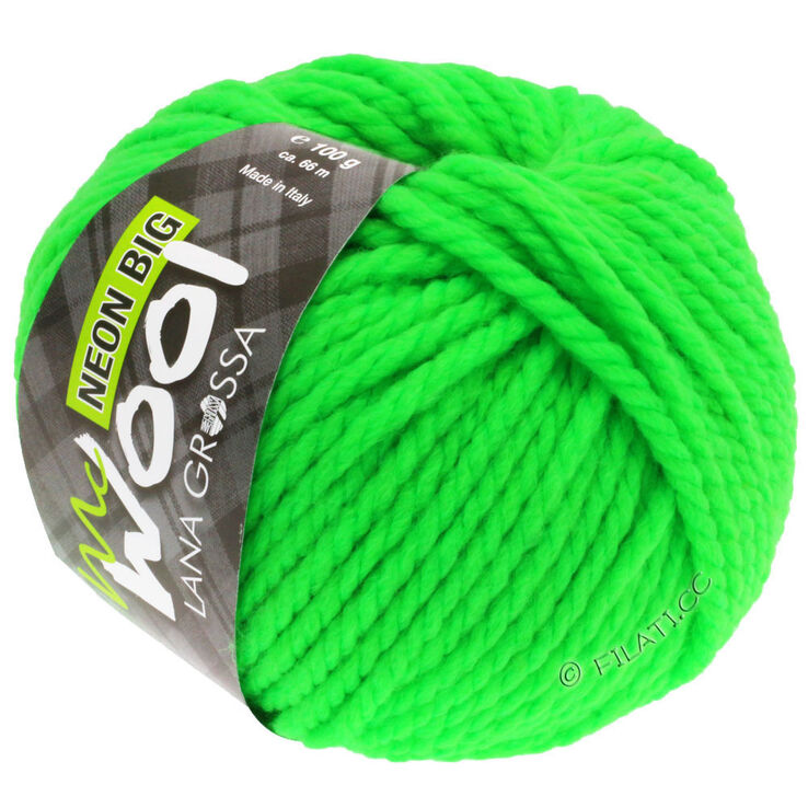 Lana Grossa NEON big (McWool) | 501-neon green
