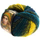 Lana Grossa OLYMPIA Classic | 028-petrol/dark petrol/yellow/turquoise/olive