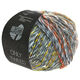 Lana Grossa ONLY TWEED | 109-light gray/dark gray/raspberry/yellow green