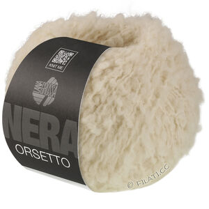 Lana Grossa ORSETTO (Nera) | 16-raw white