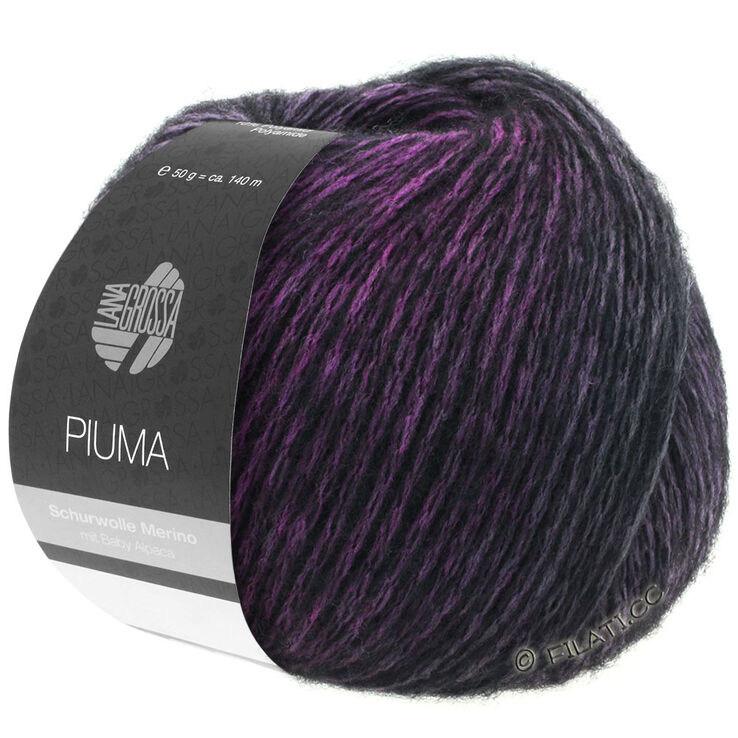 Lana Grossa PIUMA | 01-purple/pastel rose/black