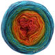 Lana Grossa SHADES OF MERINO COTTON | 601-terracotta/orange/yellow/yellow green/turquoise/navy
