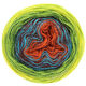 Lana Grossa SHADES OF MERINO COTTON | 602-rust/red brown/turquoise/dark green/light green/yellow