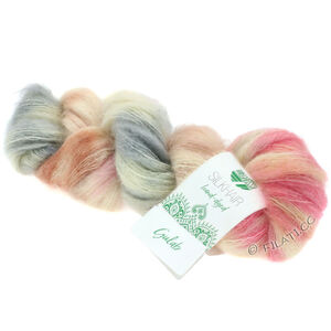 Lana Grossa SILKHAIR Hand-dyed | 610-beige/rose/ecru/light gray/dark gray