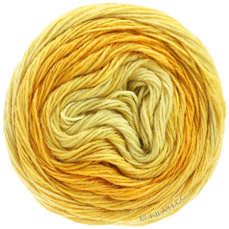 Lana Grossa SLOW WOOL LINO Dégradé | 201-vanilla/yolk yellow/saffron yellow