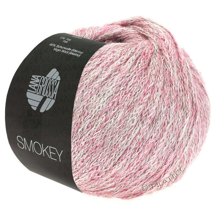 Lana Grossa SMOKEY | 201-antique pink/natural/gray