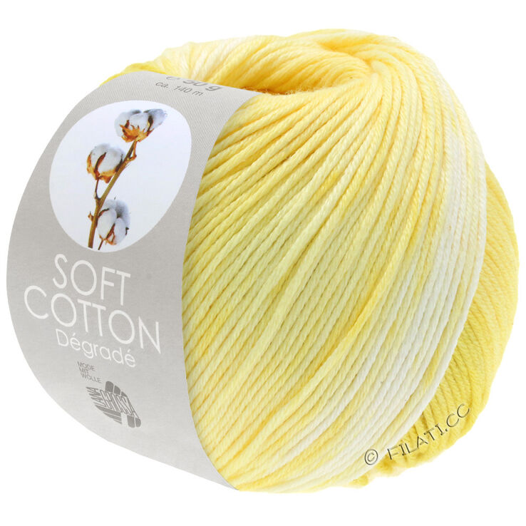 Lana Grossa SOFT COTTON Dégradé | 101-ecru/vanilla/yellow
