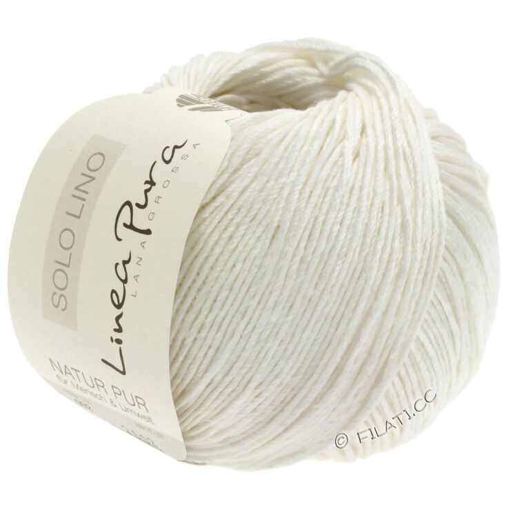 Lana Grossa SOLO LINO (Linea Pura) | 01-white
