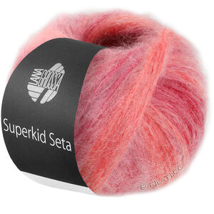 Lana Grossa SUPERKID SETA | 104-wine red/raspberry/salmon