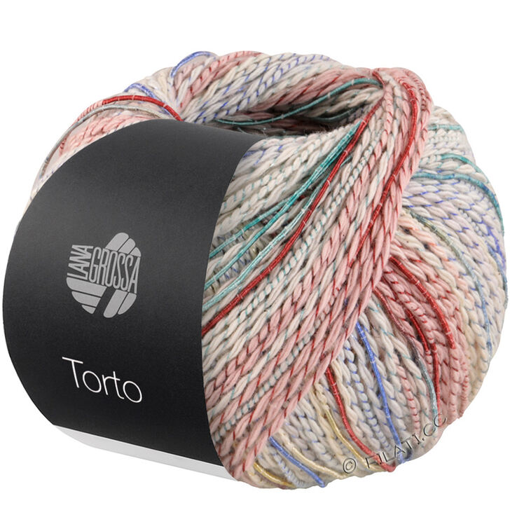 Lana Grossa TORTO | 04-light gray/jeans/rose/terracotta/pale yellow