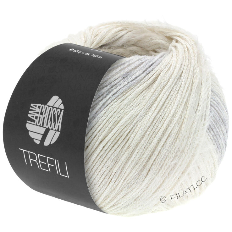 Lana Grossa TREFILI | 01-ecru/silver gray