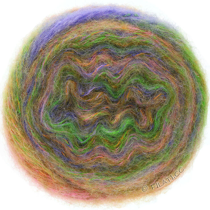 Lana Grossa TUTTI | 01-orange/lilac/yellow green/rose/purple