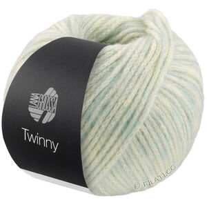 Lana Grossa TWINNY | 02-ecru/light turquoise