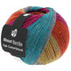 Lana Grossa MEILENWEIT 100g Yak Colorblock (ABOUT BERLIN) | 638-fuchsia/jade/gray green/gray yellow/orange mottled