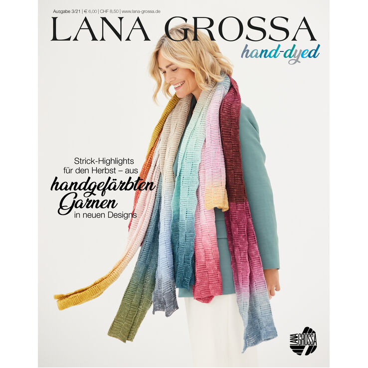 HAND-DYED No. 3 - Magazine (DE) + Knitting instructions (EN) from Lana Grossa