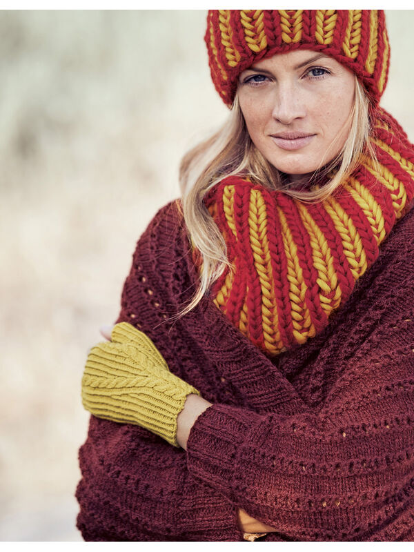 Lana Grossa FINGERLESS MITTS Cool Wool