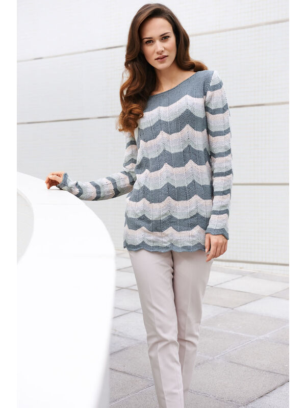 Lana Grossa PULLOVER IN CHEVRON PATTERN Linarte