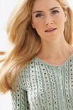Lana Grossa CARDIGAN IN LACE AND CABLE PATTERN Linarte