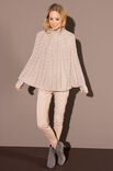 Lana Grossa PONCHO AND WRIST WARMERS in Cool Wool Big