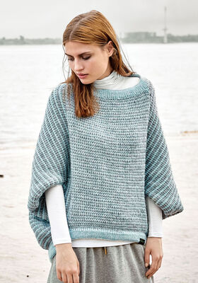 PONCHO PULLOVER Alta Moda Alpaca from Lana Grossa
