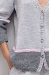 Lana Grossa CARDIGAN Cool Wool Big Melange