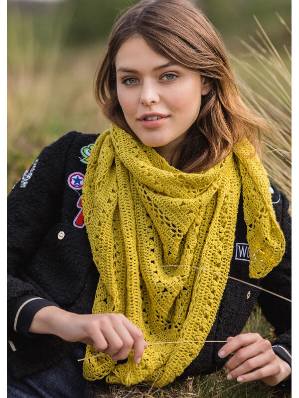 Lana Grossa CROCHET SHAWL Cool Wool Lace