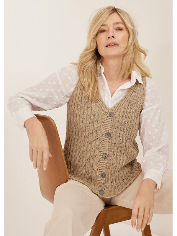Lana Grossa VEST Solo Lino