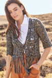 Lana Grossa JACKET IN OVERALL LACE PATTERN Linarte Color