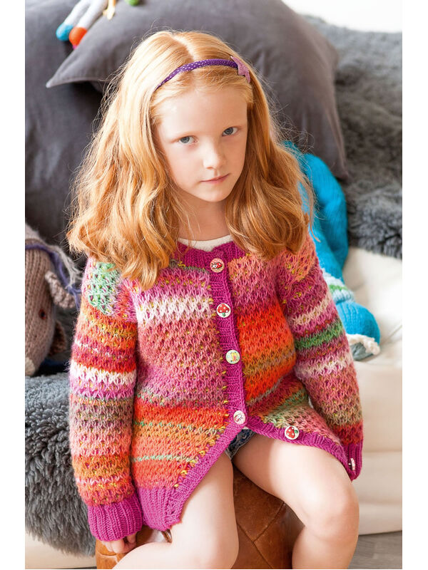 Lana Grossa GIRL'S JACKET Cinque Multi/Cool Wool Big