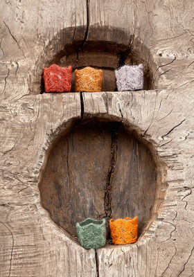 CANDLE HOLDER COZIES Silkhair from Lana Grossa