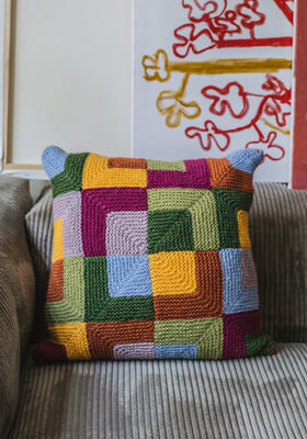 PILLOW COVER Brigitte No. 2 from Lana Grossa