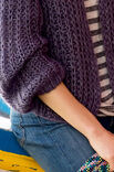 Lana Grossa CROPPED CARDI IN SHAKER RIB PATTERN Silkhair/Linarte