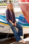 Lana Grossa CROPPED CARDI IN SHAKER RIB PATTERN Silkhair/Linarte