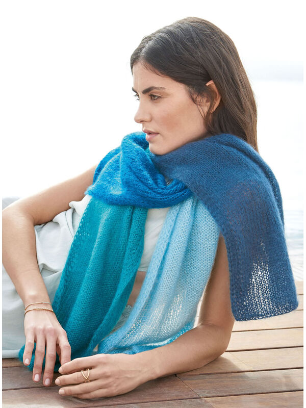 Lana Grossa COLORBLOCK SCARF Silkhair