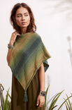 Lana Grossa PONCHO WITH TASSELS Summer Lace Dégradé