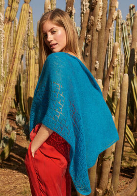 TRIANGULAR SHAWL Silkhair from Lana Grossa