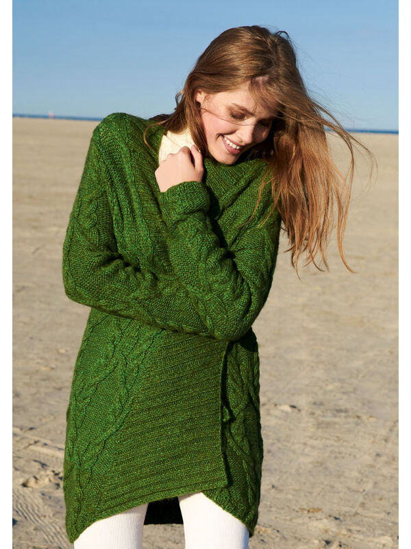 Lana Grossa LONGLINE CARDIGAN Brigitte No. 2