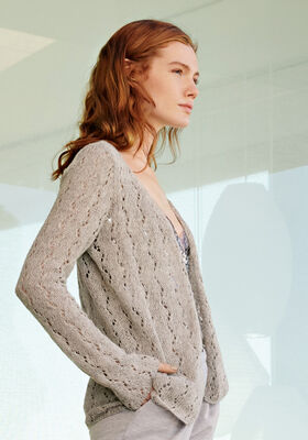 CARDIGAN Ecopuno from Lana Grossa