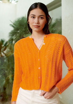 CARDIGAN Ecopuno from Lana Grossa