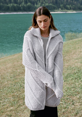 SHORT COAT Ecopuno Chunky from Lana Grossa