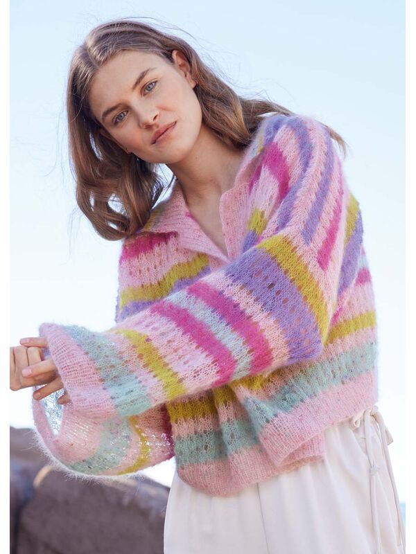 Lana Grossa PULLOVER Natural Superkid Tweed