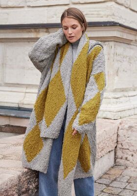 OVERSIZED COAT Caramella from Lana Grossa